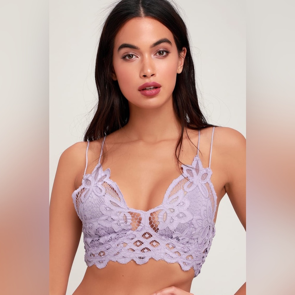 Free People Adella Bralette Lilac